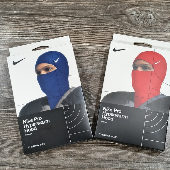 Nike Other - Nike Pro Hyperwarm Hood - Blue and Red